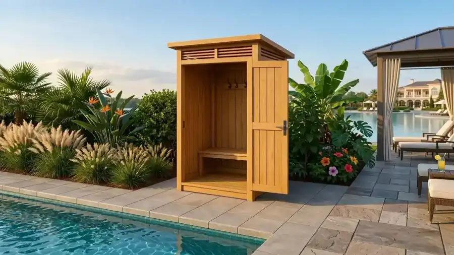 Poolside Changing Room