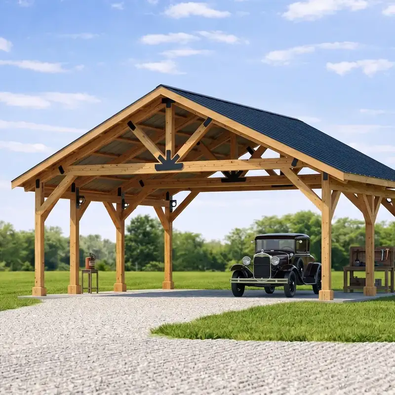 Carport front view